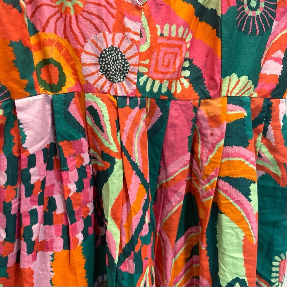Farm Rio x Anthropologie Pleated Palm Midi Dress - Picture 9 of 11
